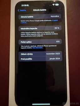 Iphone 15pro Max 256GB Blue titanium - 3