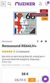 Rotosound RS66LH+ - struny na basgitaru - 3