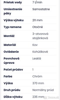 Drezová batéria 3- otvorová stojanková - 3
