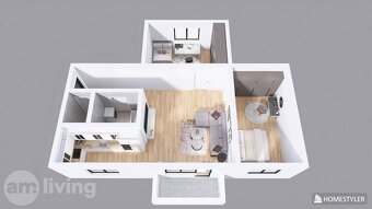 NOVINKA - 3 izbový zrekonštruovaný byt s balkónom - Nová Dub - 3