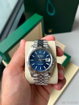Rolex Datejust Blue “Motif dial” 41mm, Full set - 3
