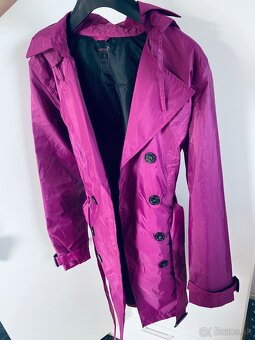 Fuchsiový baloniak/ trencoat - 3