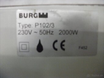 Predám elektrický ohrievač 220V/2000W - 2 kusy. - 3