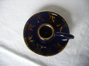 Keramický tmavomodrý svietnik - 3