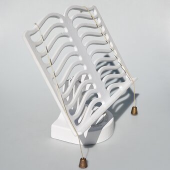 Ťažký liatinový vintage stojan na knihu, tablet, obrázok - 3