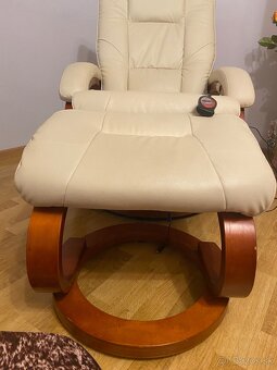 Predam kožene relaxačne a masažne kreslo. - 3
