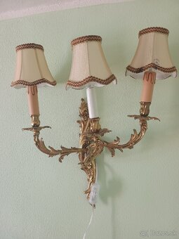 Nádherná francúzka starožitná lampa - 3