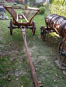 Starý drevený konský voz - rebriňak II - 3