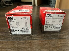 Sada brzdových platničiek TRW GDB3472 + GDB3471 - 3