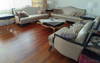 Luxusná strieborno sivá sedačka v dubajskom štýle - 3