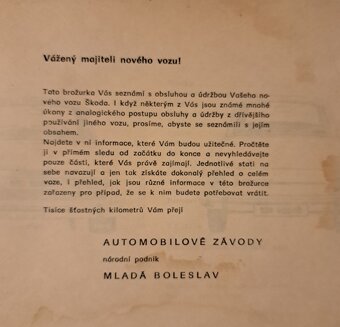 Návod k obsluze a údržbe Škoda 100,100L,110 L,110LS, - 3