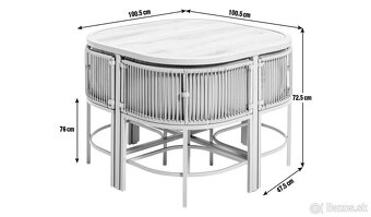 Jedálenský set exterier/interier - 3