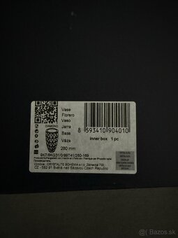 Bohemia Cristal, váza, nepouzita, nepoškodená v pôvodnej kra - 3