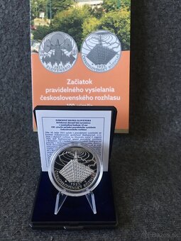 Strieborná minca Slovensko 10 euro Rozhlas PROOF - 3