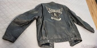 Motorkárska kožená bunda Harley Davidson - 3