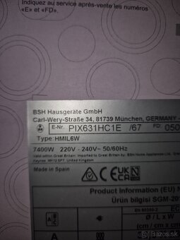 Indukčná varná doska Bosch PIX631HC1E - 3