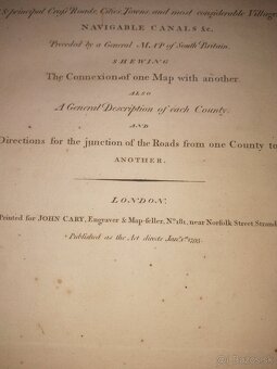 Veľký atlas Anglicko viac ako 50 máp  1793 - 3