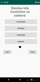 testovacia aplikacia, medicina prijimacky - 3