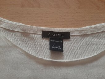 Biela tenká mikina Amisu - 3