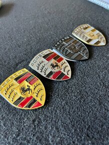 Porsche znak,logo,emblém na kapotu více variant - 3