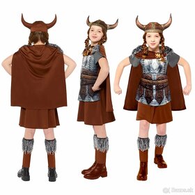 Predám detský kostým Vikingská bojovníčka - 3