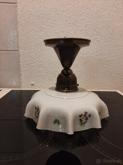 Starožitná stropná lampa, stropnica. - 3