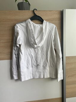 Dámska mikina Adidas s kapucňou – veľkosť 164, biela - 3