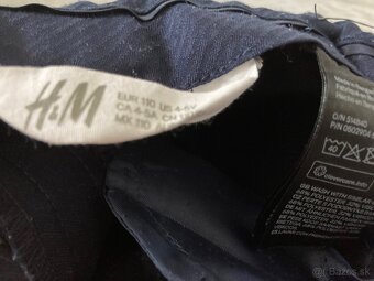 chlapčenské slávnostné nohavice - 4/5 r - 3