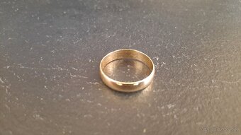Zlata obrucka panska 14kt - 3