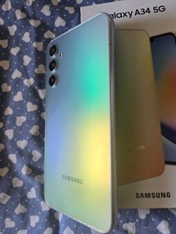 Samsung A34 5g duos silver v dobrom stave - 3