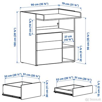 Prebaľovací stôl z Ikey - 3