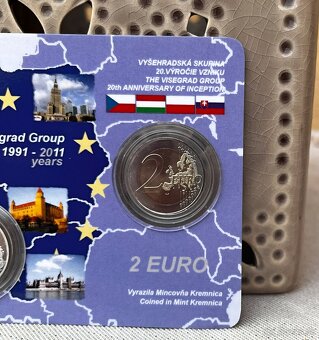 Ronai Coincard 2 euro Slovakia VISEGRAD + STRIEBORNÝ ŽETÓN - 3