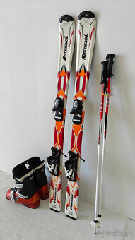 LYŽE ROSSIGNOL PURSUIT JR 120CM + LYŽIARKY SALOMON 37,5EUR - 3