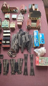 Modelová železnica h0 vláčiky, domčeky, koľajnice - 3