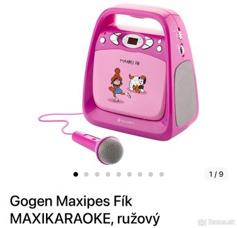 Predám detský CD prehrávač karaoke - Gogen Maxipes Fik - 3