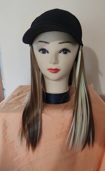 čierna šiltovka s parochňou - 3
