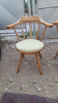 Rustikálne stoličky 3kusy 60eur, drevené stoličky 2kusy 50eu - 3