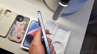 Apple iPhone 14 modrý 128GB - TOP stav, aj vymením - 3
