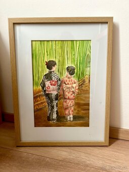 Akvarel Japonsko - 3