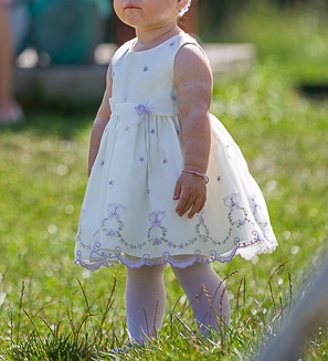 Šatočky pre družičku v. 86 + oteplený svetrík - 3