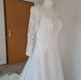 Svadobné šaty L (40) - 3