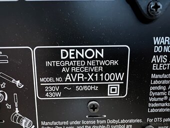 Denon AVR-X1100W - 3