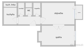 REZERVOVANÉ | NA PREDAJ 2 IZBOVÝ TEHLOVÝ BYT V STAROM MESTE - 3