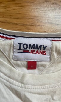 biele tommy hilfiger tričko velkost S - 3