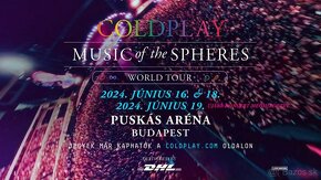 Coldplay Budapešť streda 19.6.2024 státie 4ks - 3