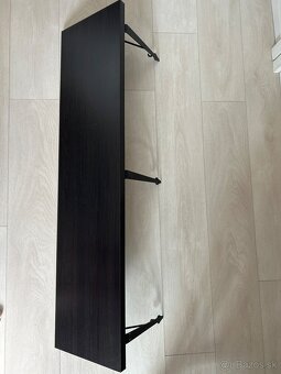Police IKEA čierne bergshult 2x - cena za 2 kusy - 3