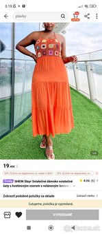 Dámske šaty oranžové - 3