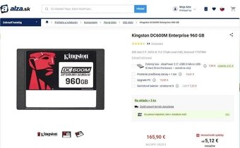 2,5"Kingston DC600M Enterprise 1/2/4 TB - Extrémn životnosť - 3