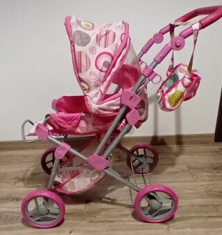 Bábika Baby born+oblečenie+skriňa+kočík a ostatné - 3