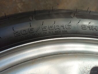 Zimné 205/55 r16 Good Year na diskoch 5x112 - 3